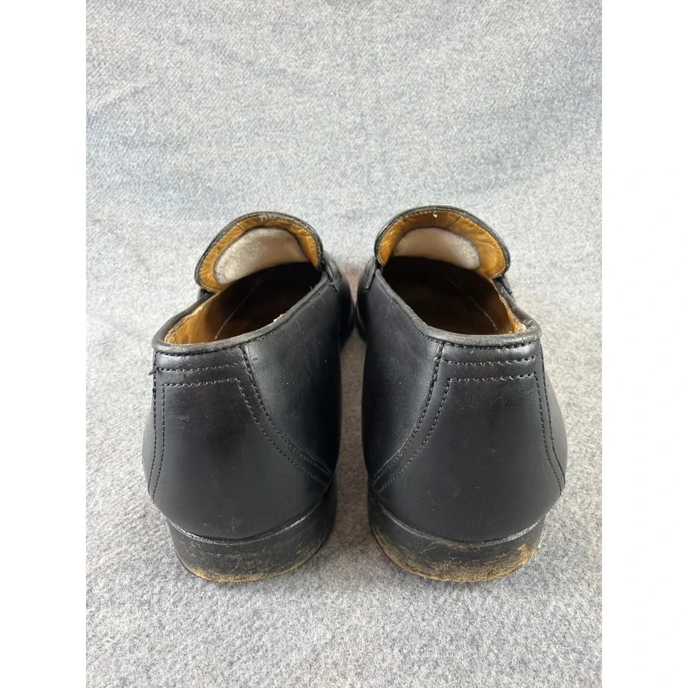 Cole Haan Penny Loafer Mens 9 B Black‎ Leather Grand Os Made In Italy Dress Shoe